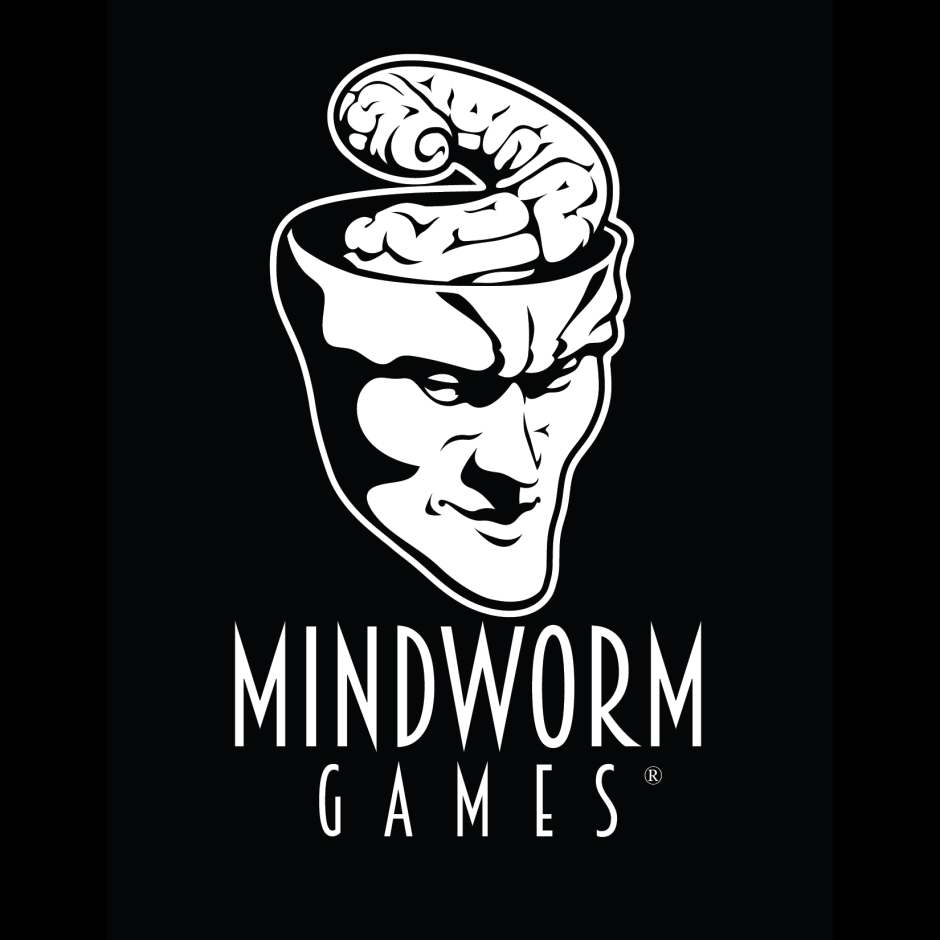 Mindworm Games Logo - OnBlack2 Square